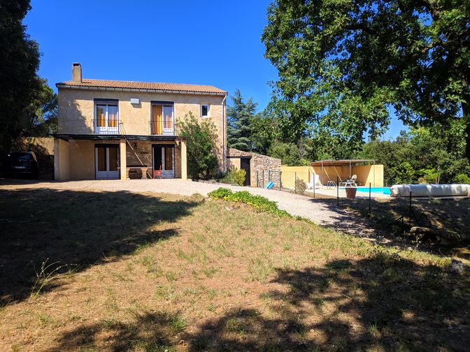 view of house with pool